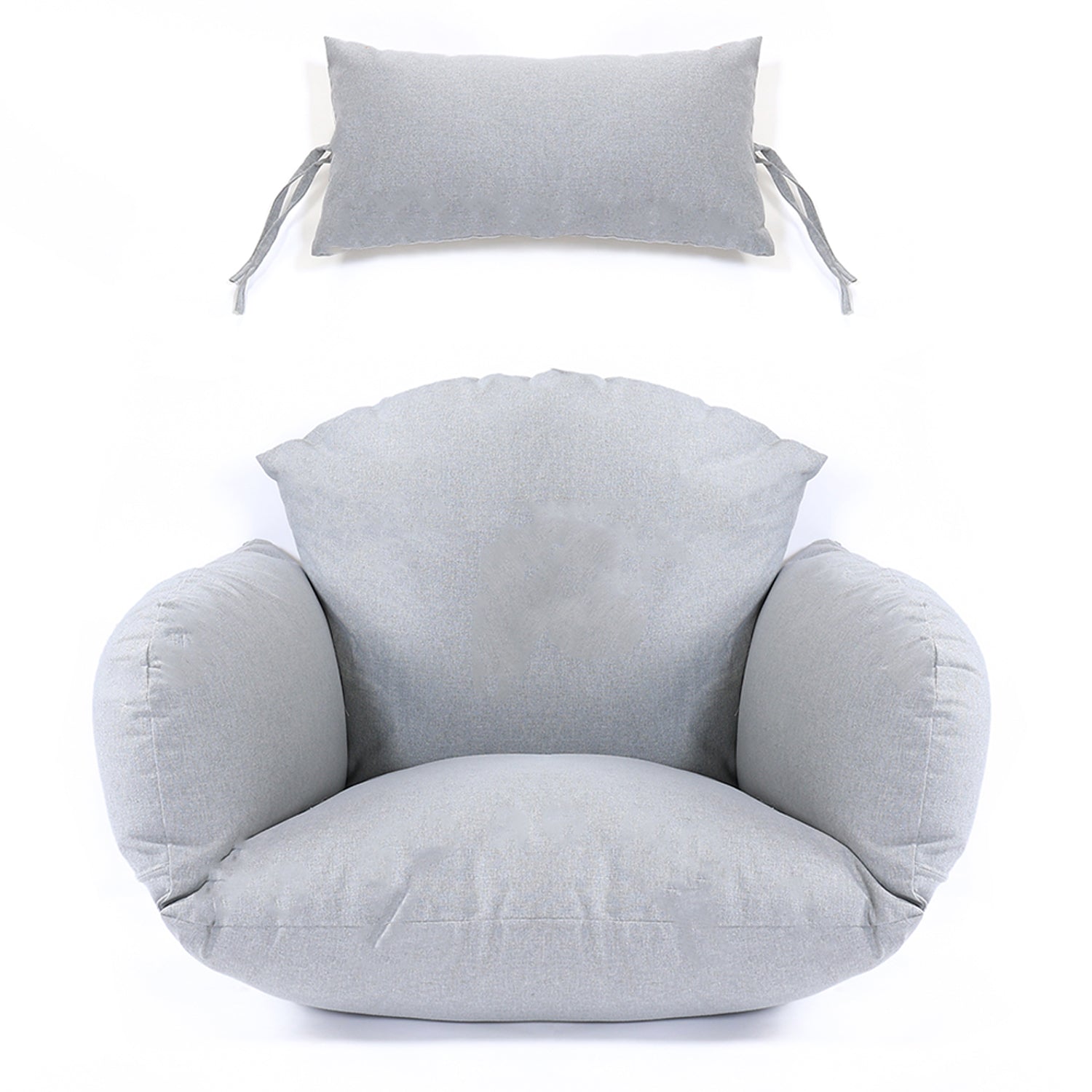 Hangstoel grijs kussen