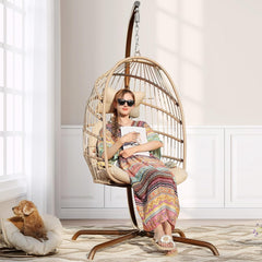 Hangstoel Symphony - Creme Wicker