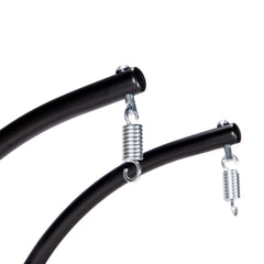 Standaard 2 persoons Hangstoel Zwart Gebogen