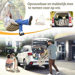Basket Hangstoel Symphony - Creme Wicker