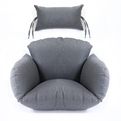 Luxe Hangstoelkussen Donker grijs