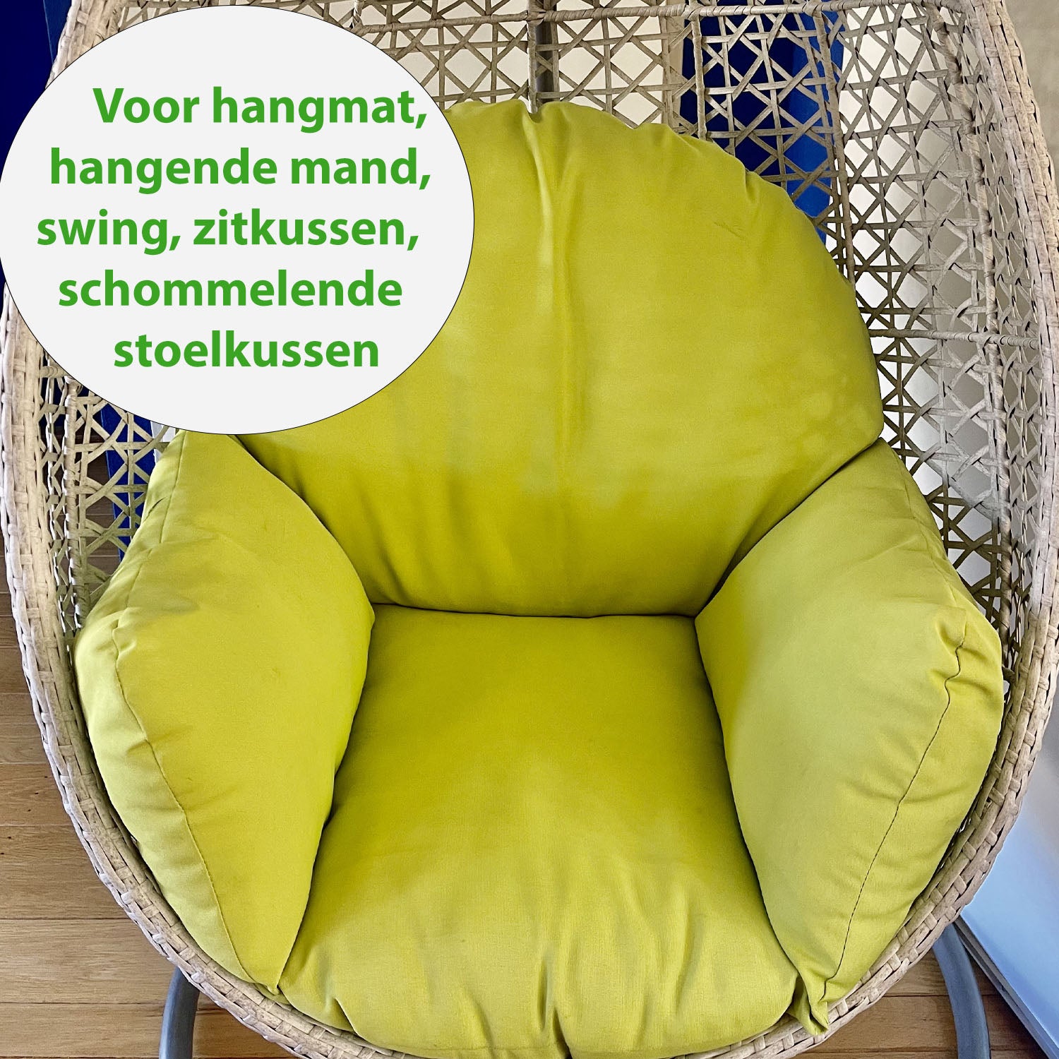 Luxe Hangstoelkussen Groen