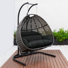 Hangstoel Doha Bruin