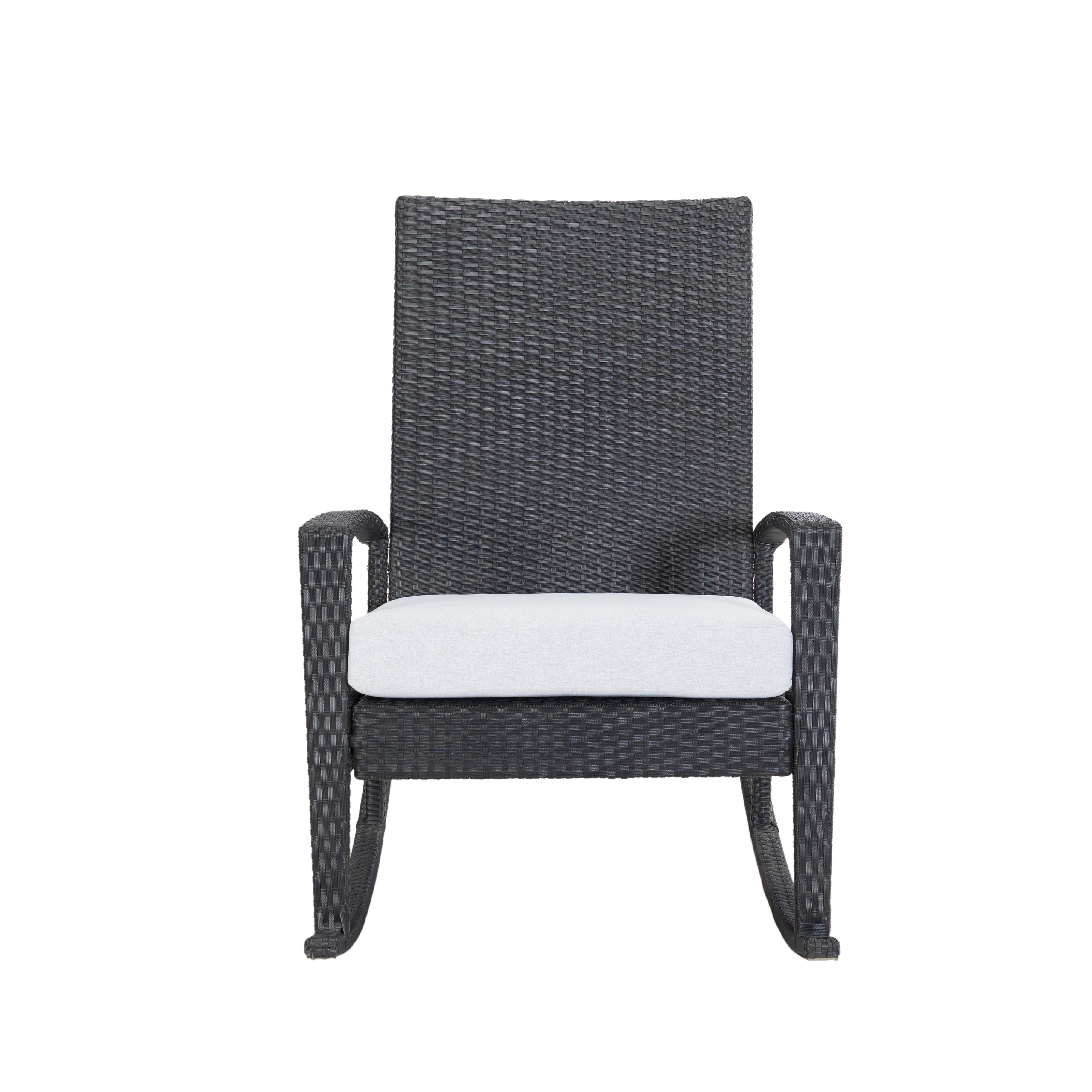 Luna Rocking chair - Zwart Tuinstoel Schommelstoel