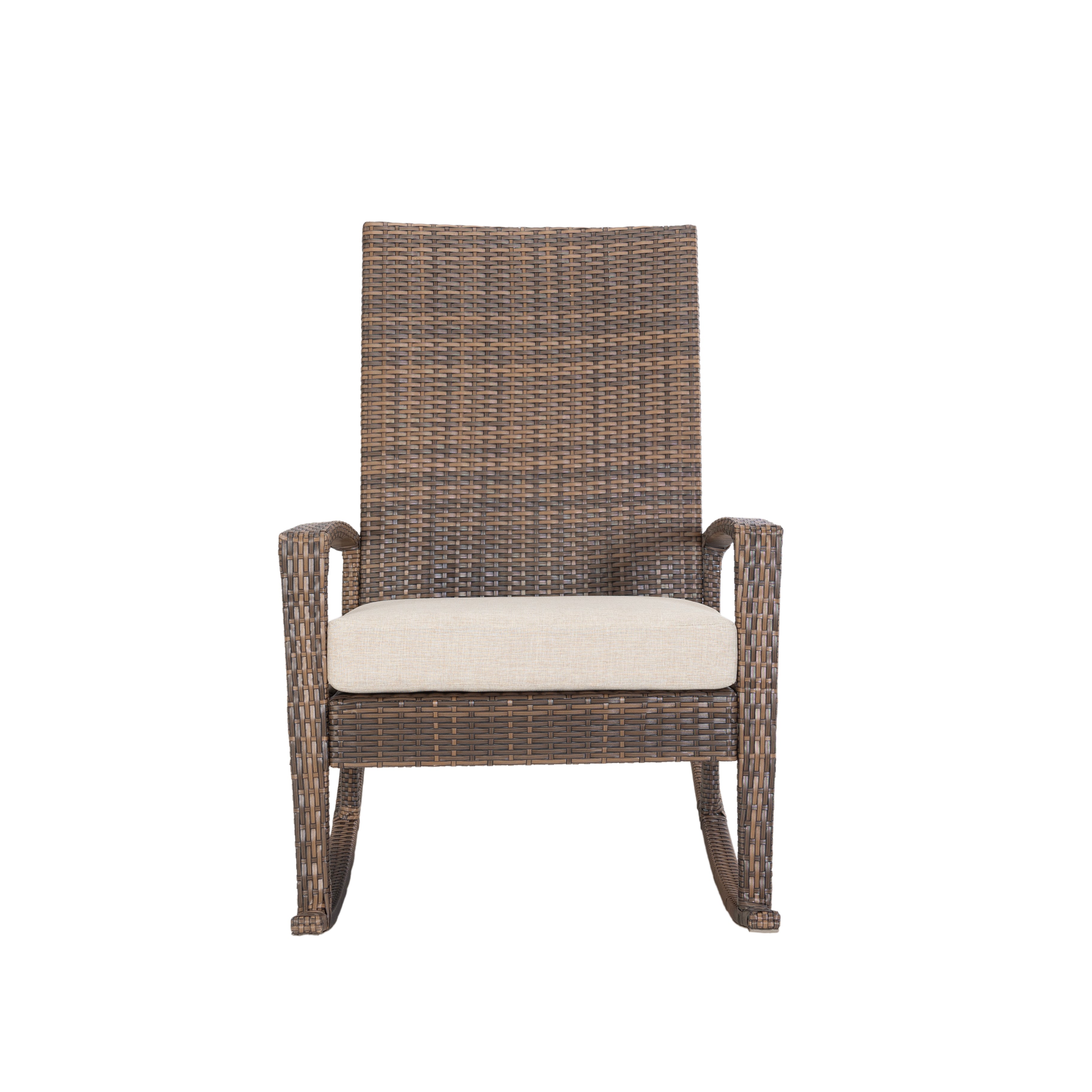 Luna Rocking chair - Bruin Tuinstoel Schommelstoel