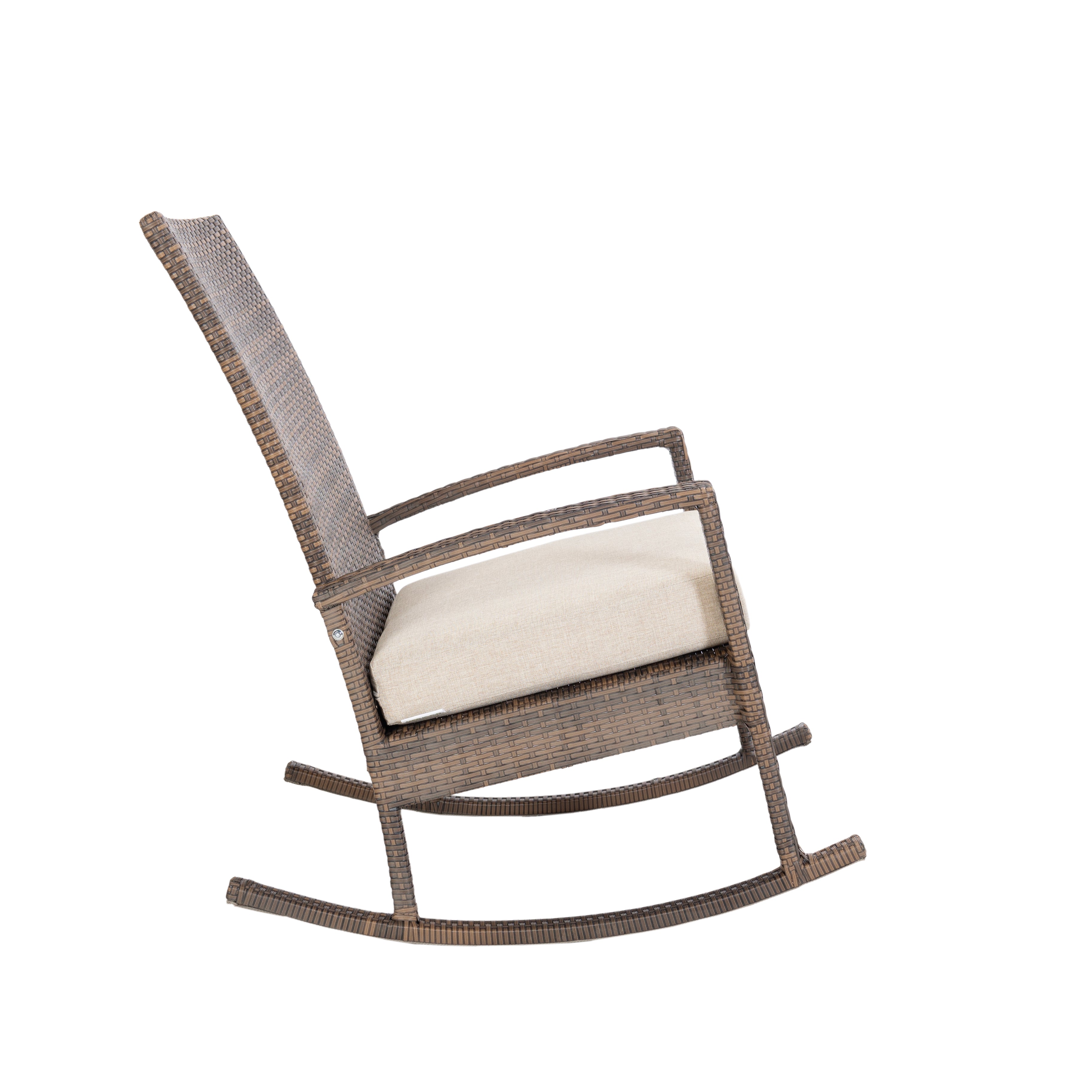 Luna Rocking chair - Bruin Tuinstoel Schommelstoel