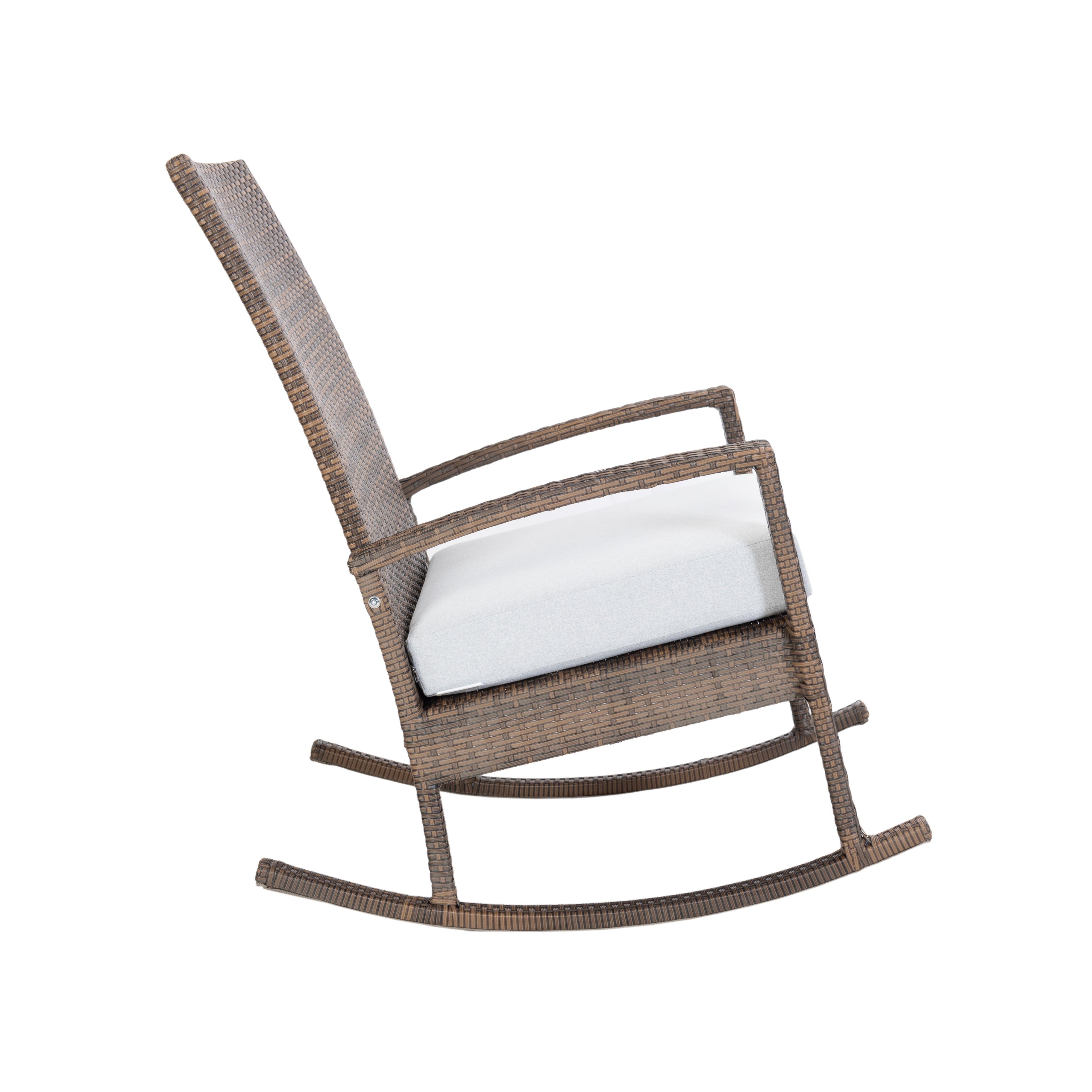 Luna Rocking chair - Bruin Tuinstoel Schommelstoel