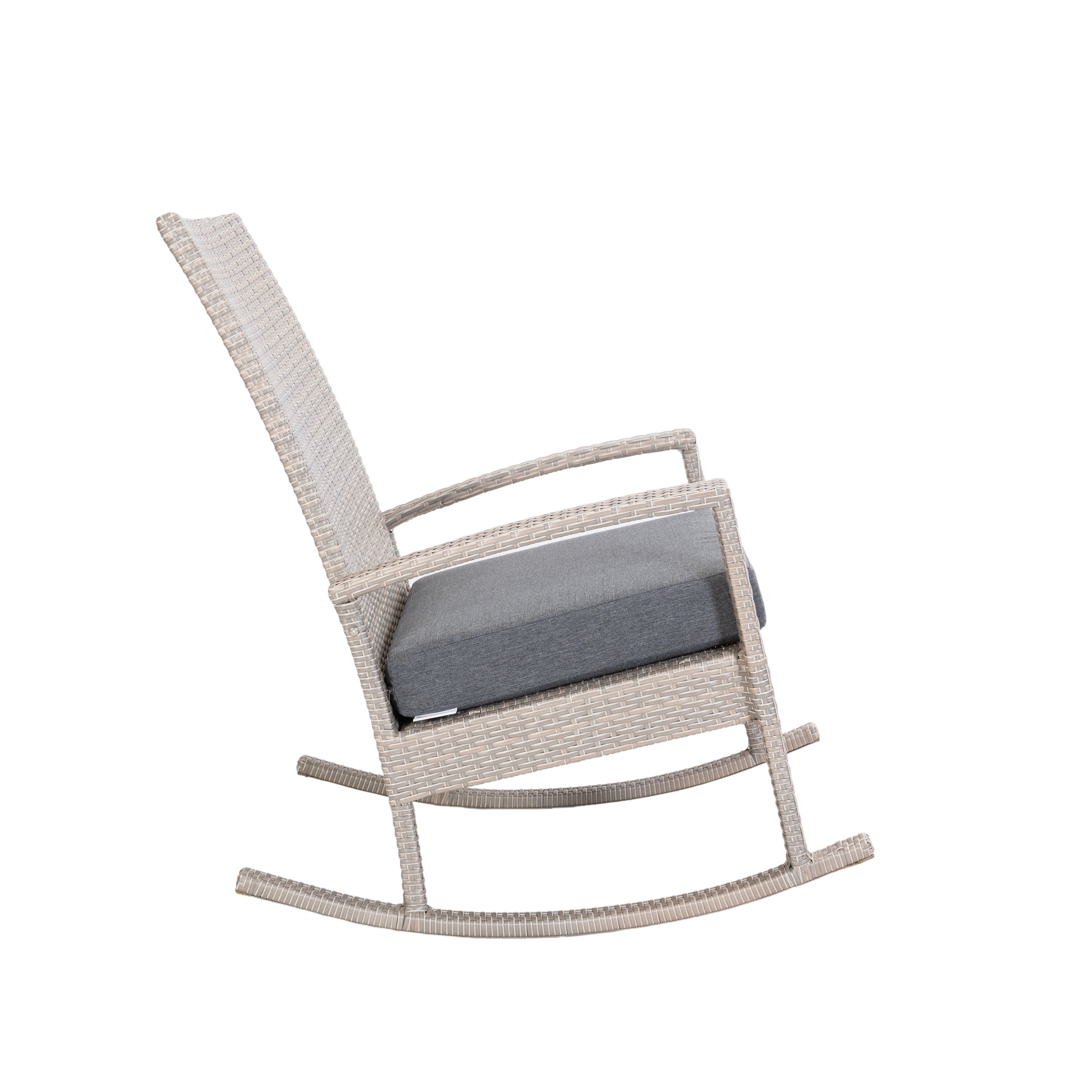 Luna Rocking chair - Beige Tuinstoel Schommelstoel