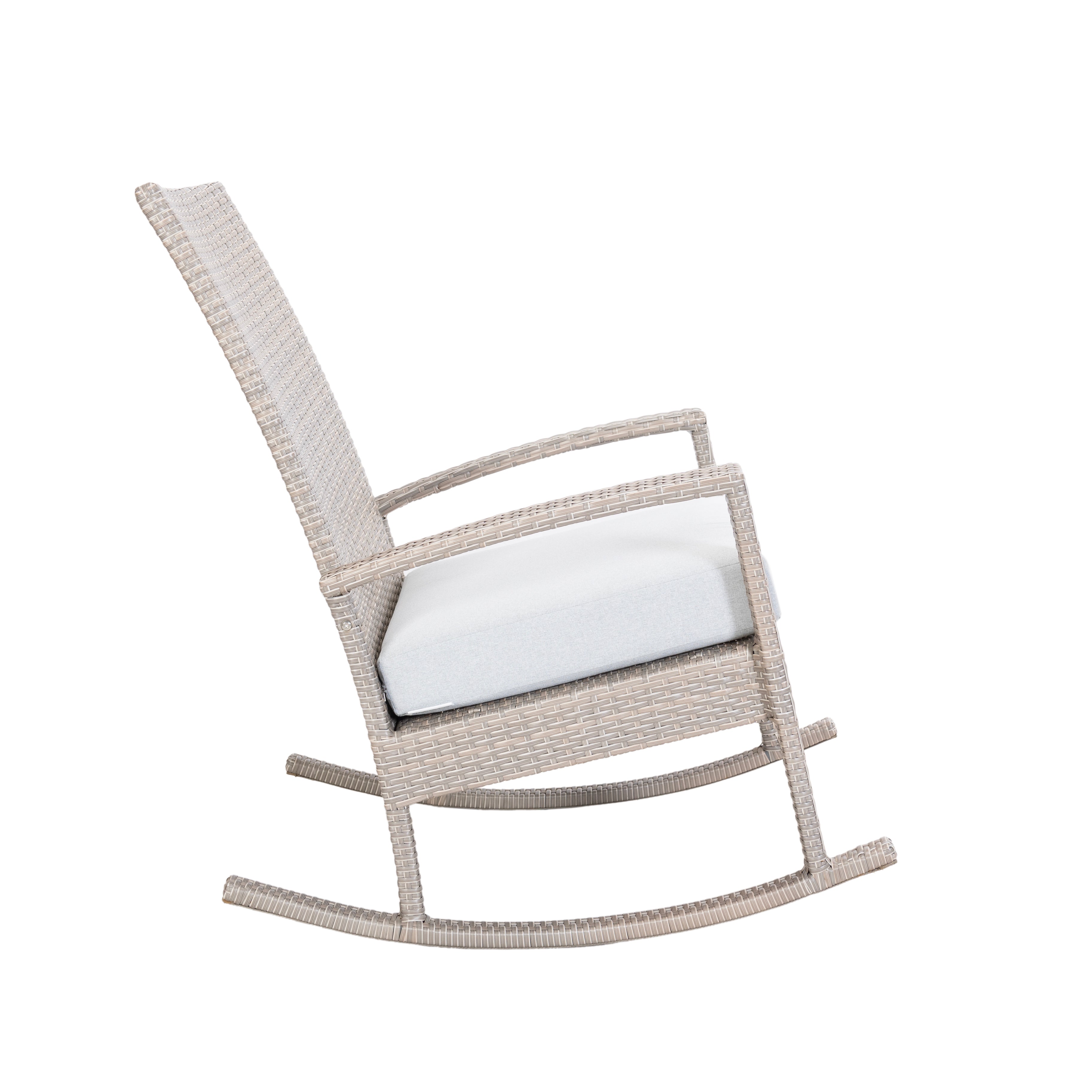 Luna Rocking chair - Beige Tuinstoel Schommelstoel