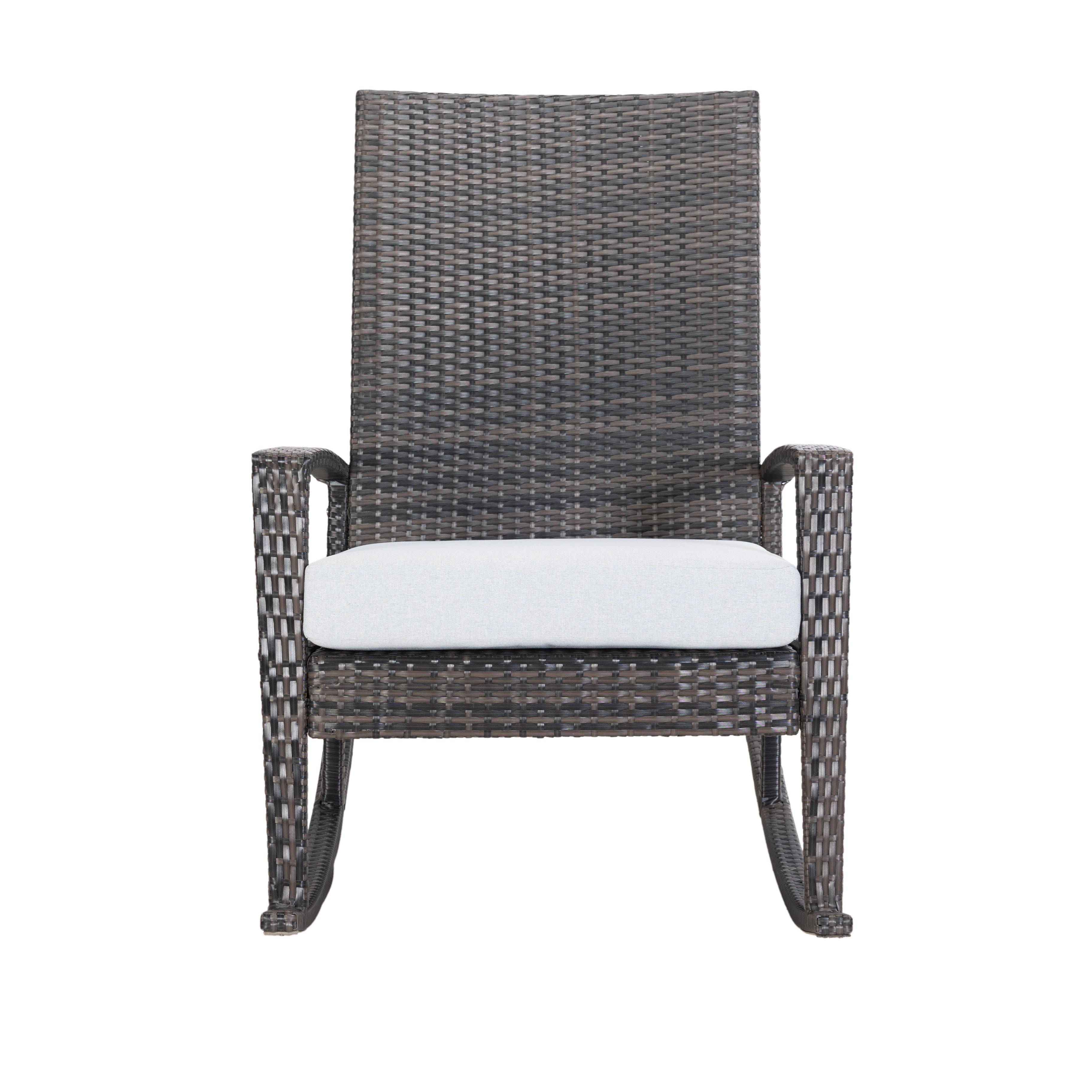 Luna Rocking chair - Donker bruin Tuinstoel Schommelstoel