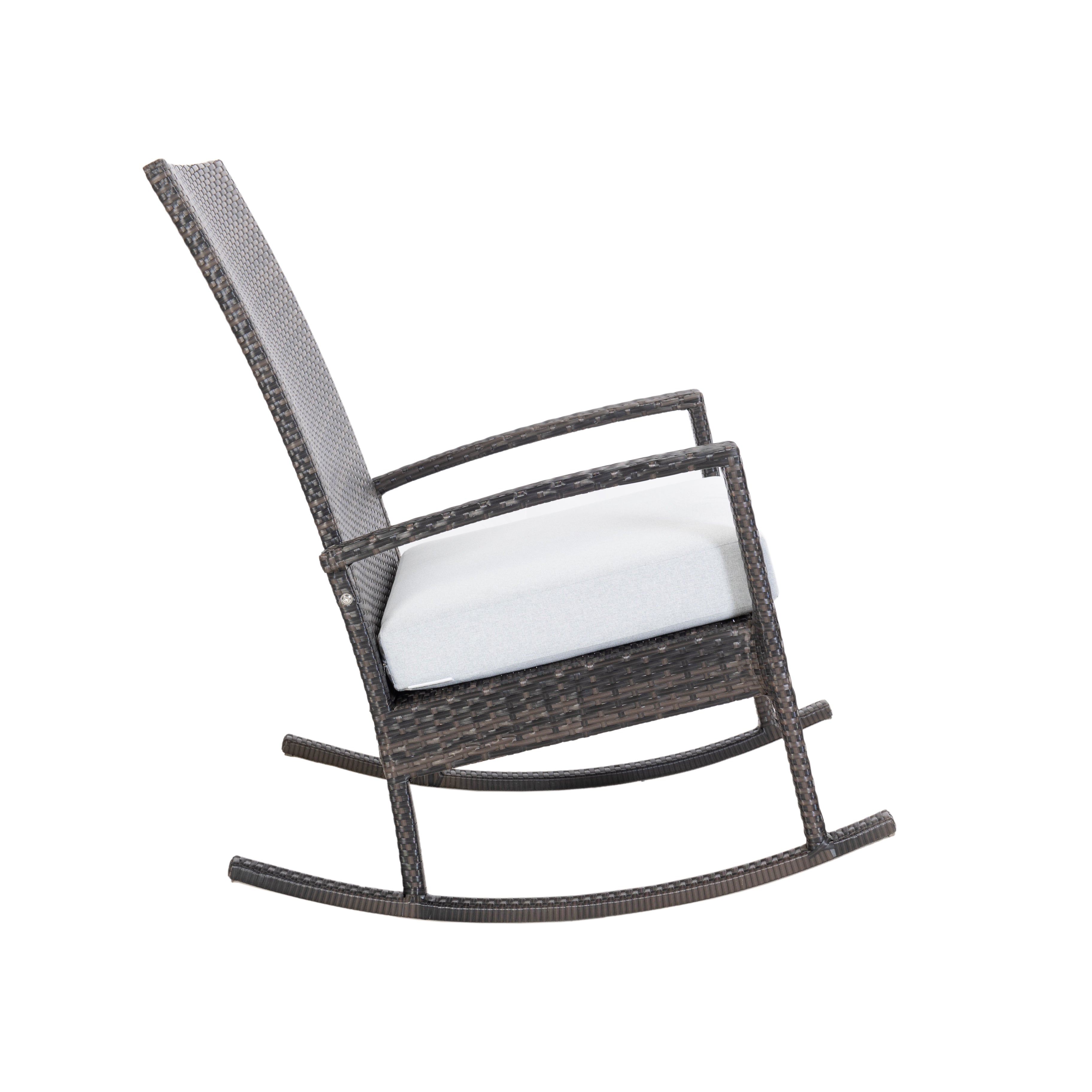 Luna Rocking chair - Donker bruin Tuinstoel Schommelstoel