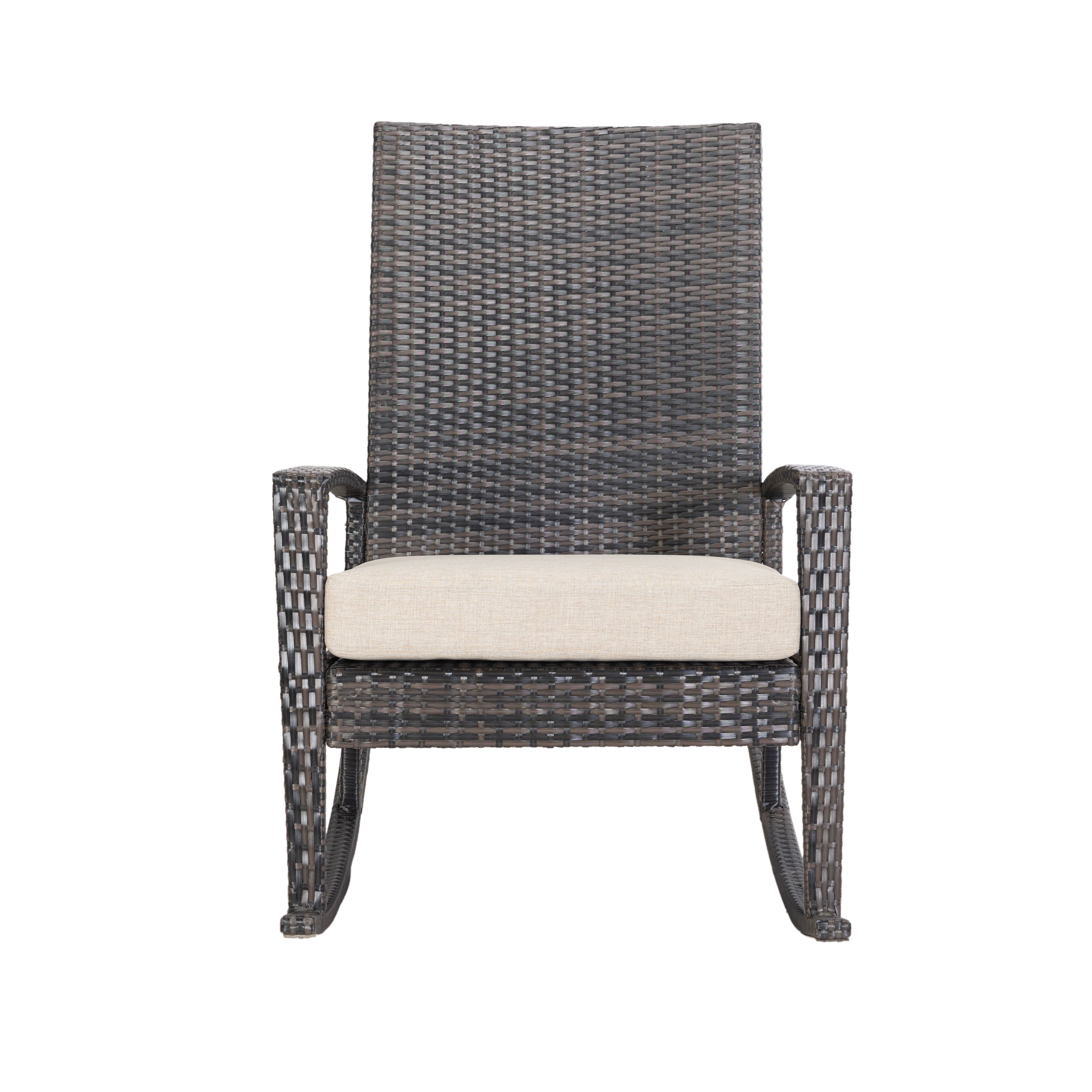 Luna Rocking chair - Donker bruin Tuinstoel Schommelstoel
