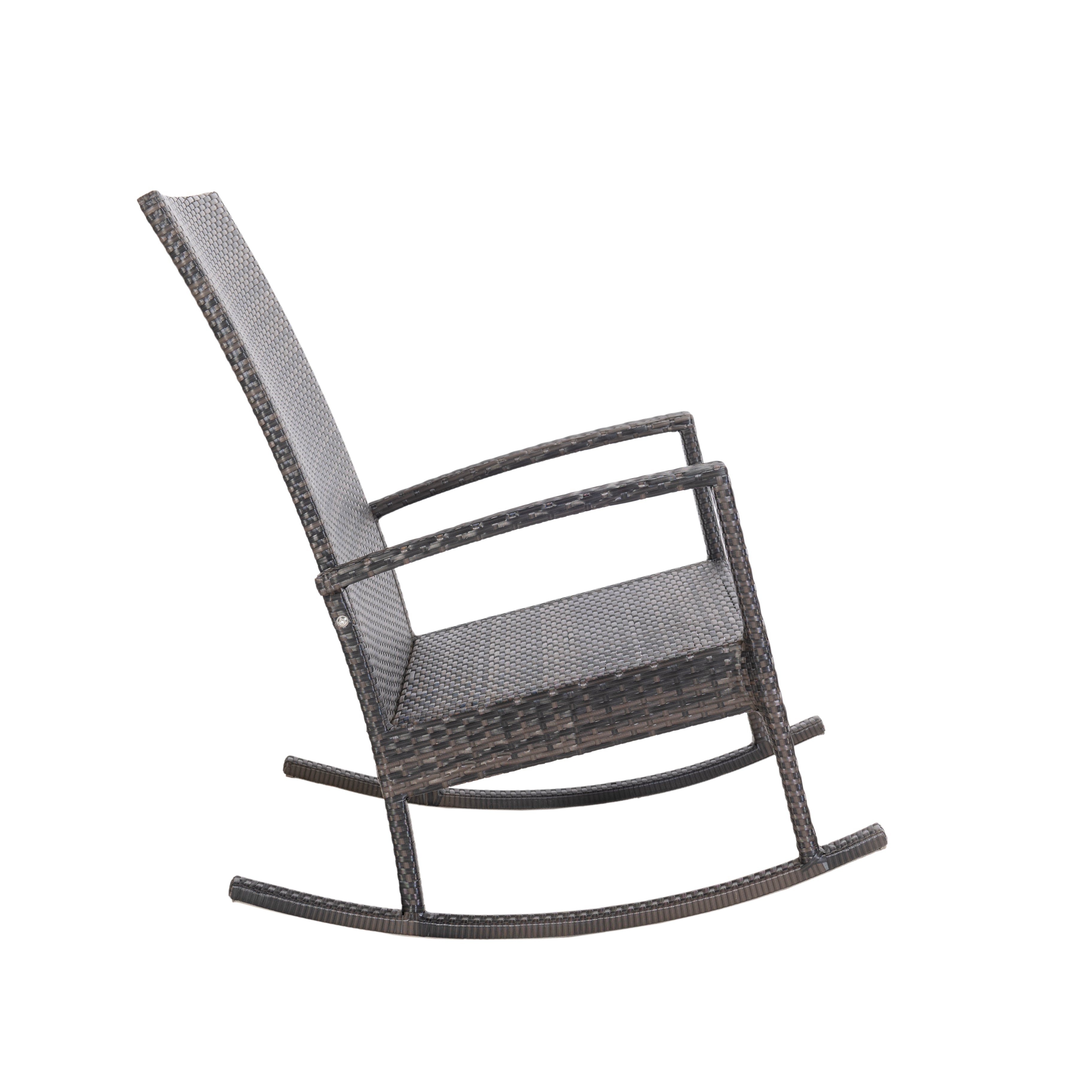 Luna Rocking chair - Donker bruin Tuinstoel Schommelstoel