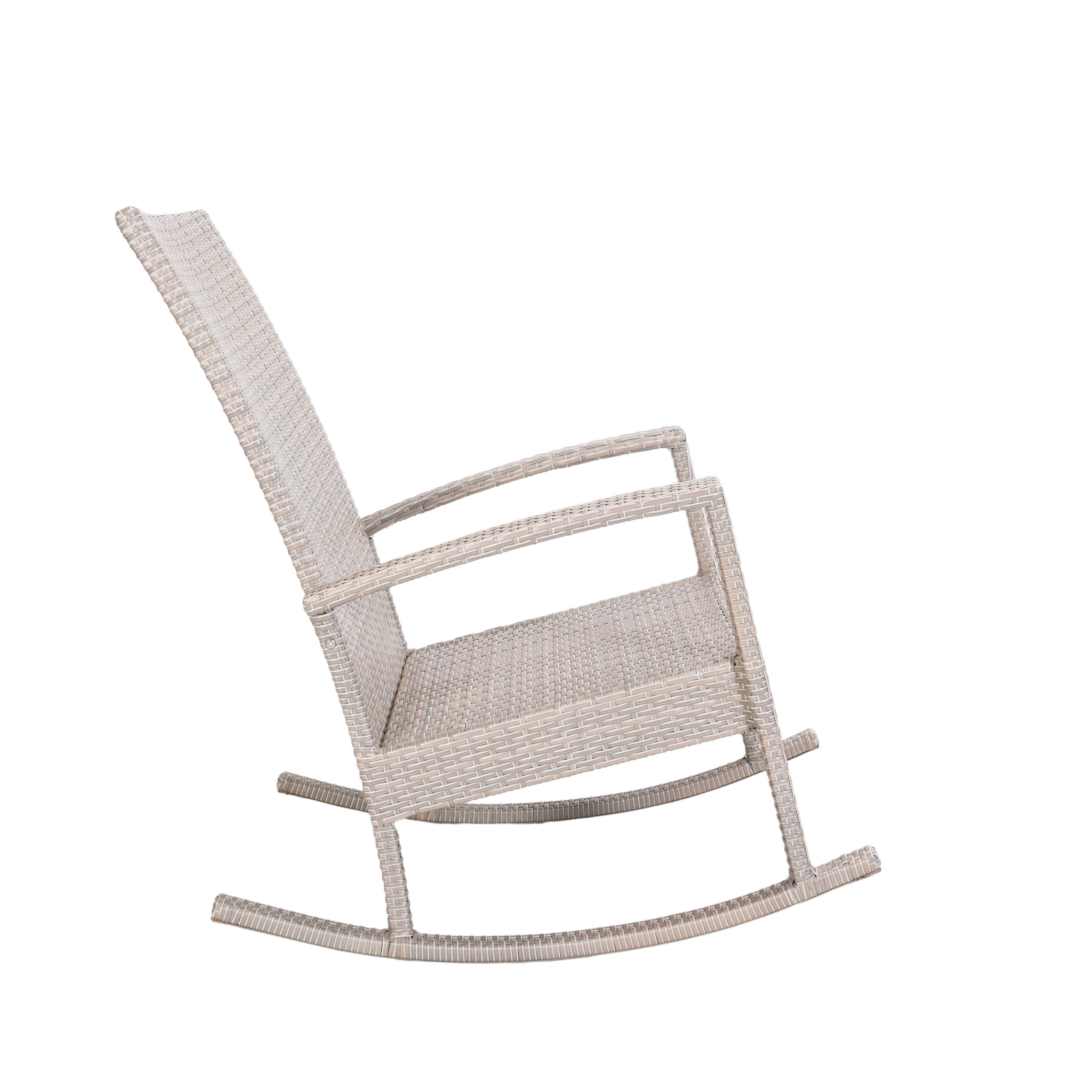 Luna Rocking chair - Beige Tuinstoel Schommelstoel