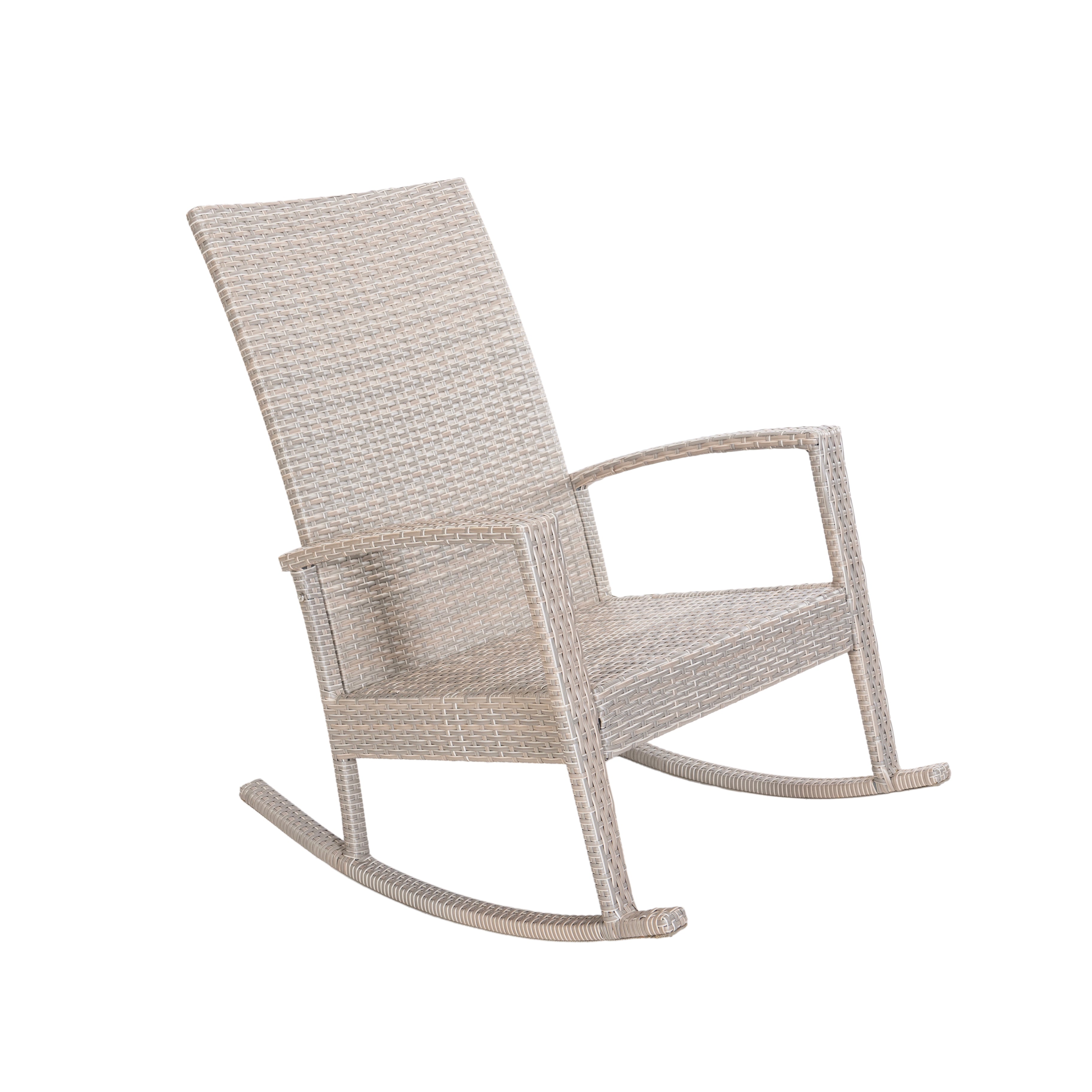Luna Rocking chair - Beige Tuinstoel Schommelstoel