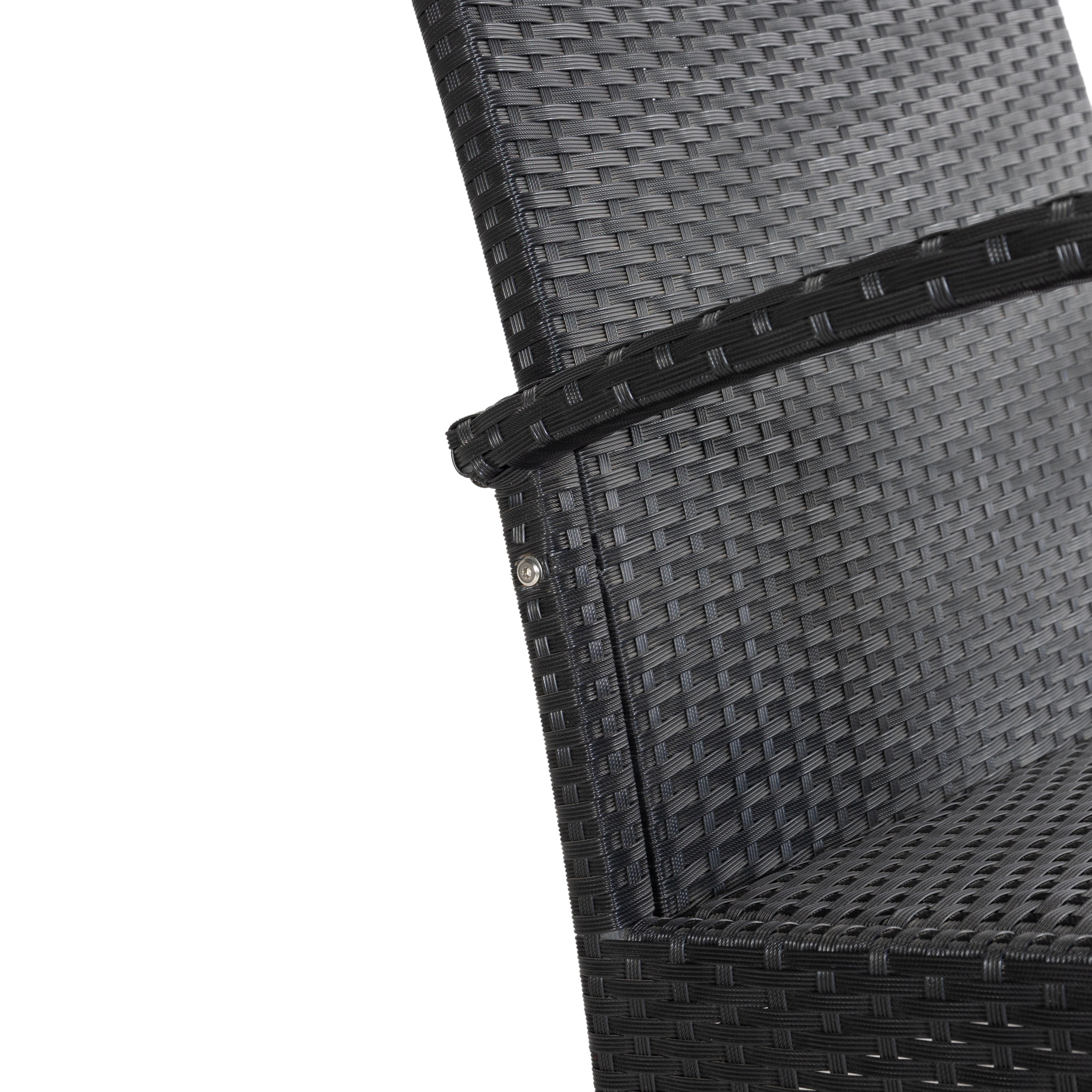 Luna Rocking chair - Zwart Tuinstoel Schommelstoel