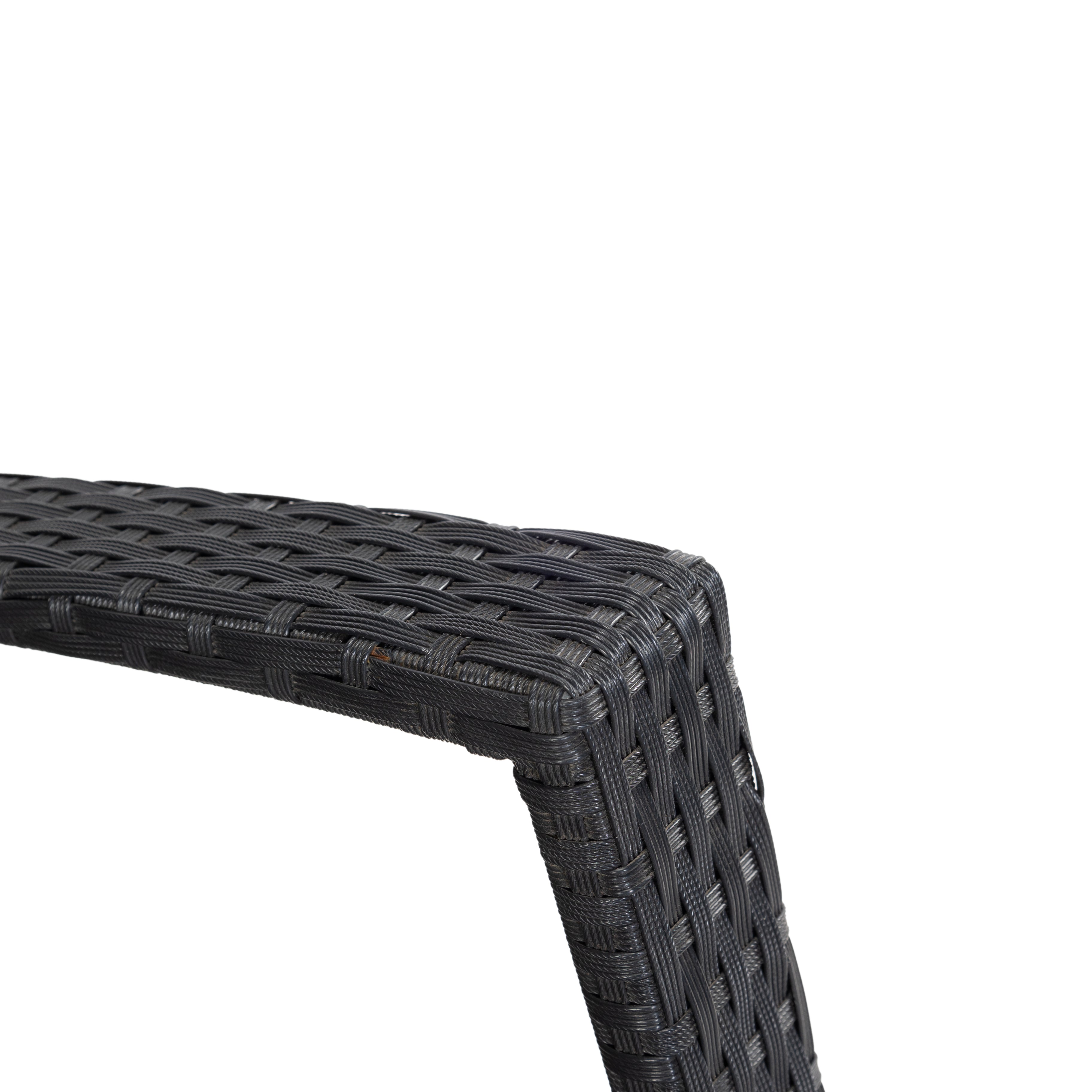 Luna Rocking chair - Zwart Tuinstoel Schommelstoel