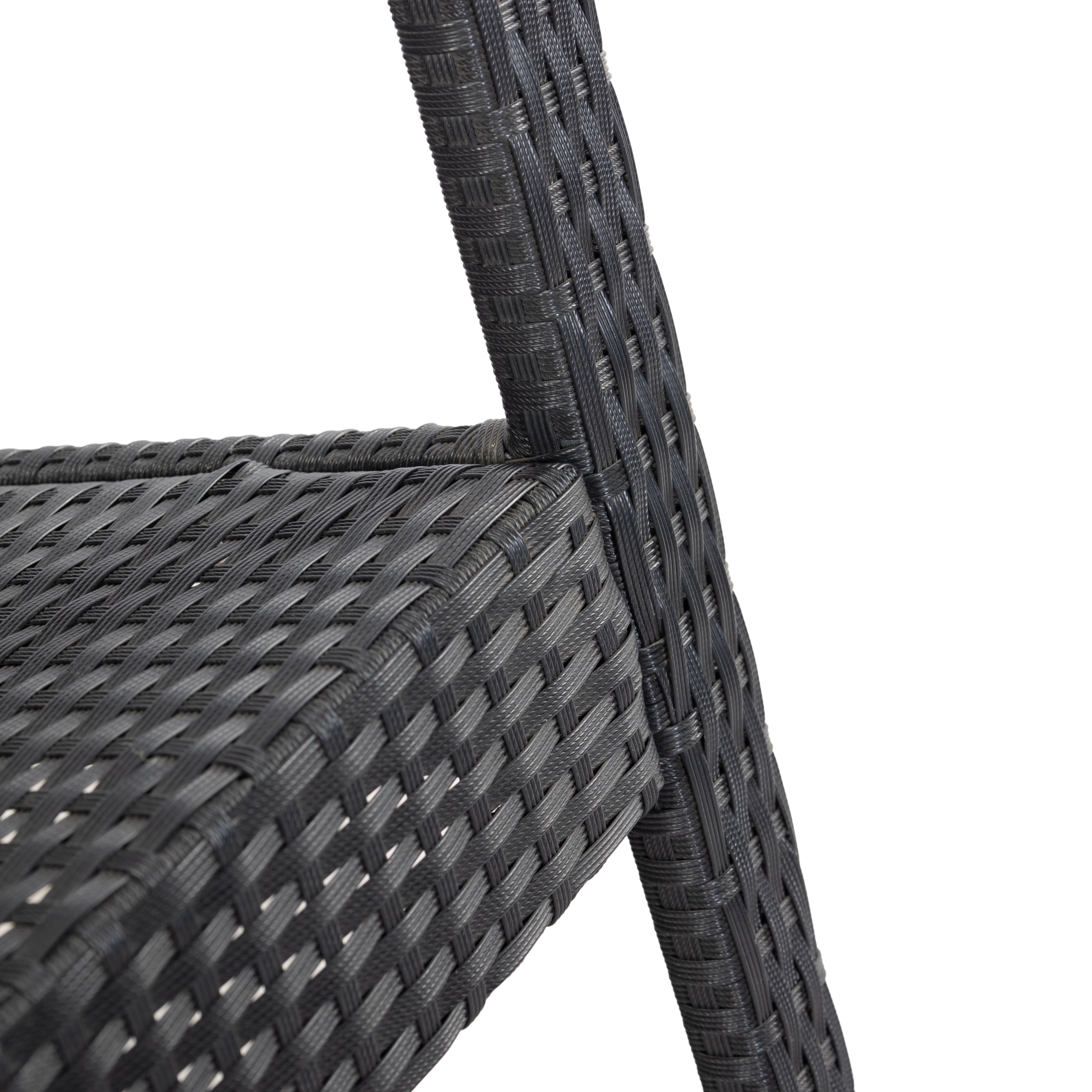 Luna Rocking chair - Zwart Tuinstoel Schommelstoel