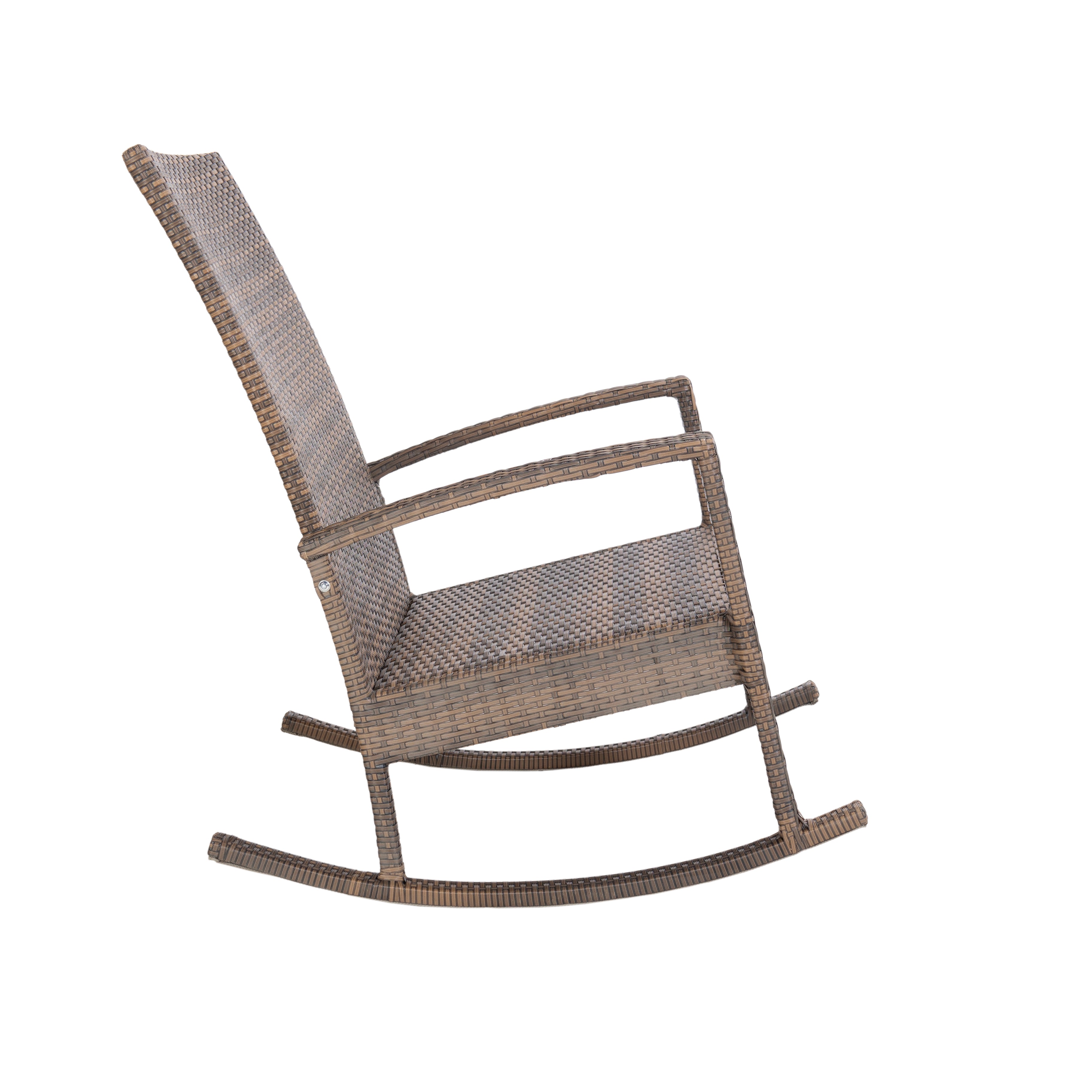 Luna Rocking chair - Bruin Tuinstoel Schommelstoel