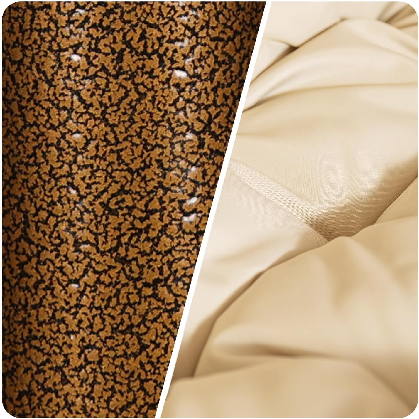 Hangstoel Helsinki - Creme wicker/ Touw - Goud/Brons frame