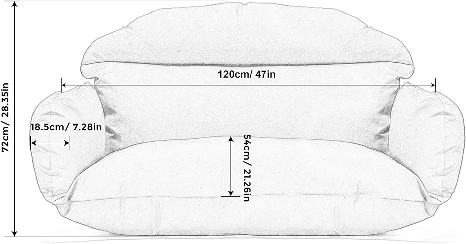 Luxe 2 Persoons Hangstoelkussen Creme