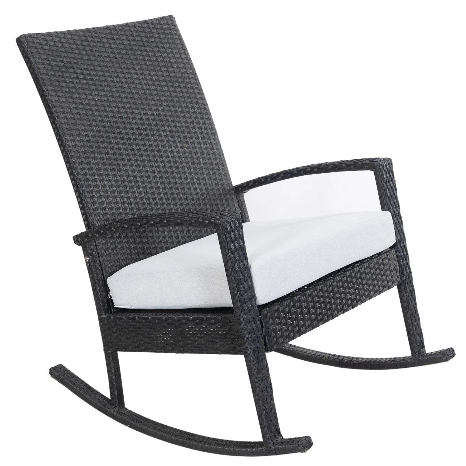 Luna Rocking chair - Zwart Tuinstoel Schommelstoel