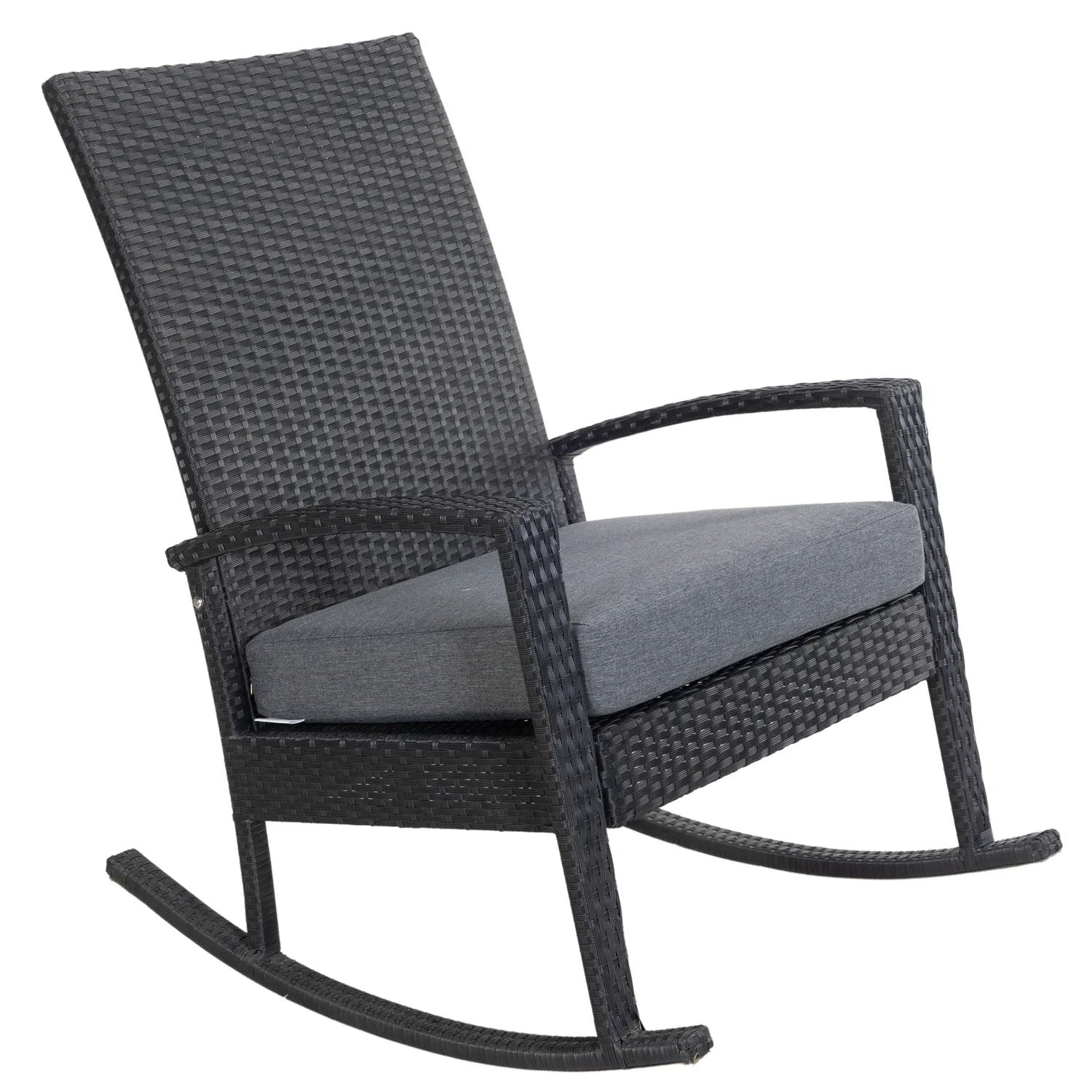 Luna Rocking chair - Zwart Tuinstoel Schommelstoel