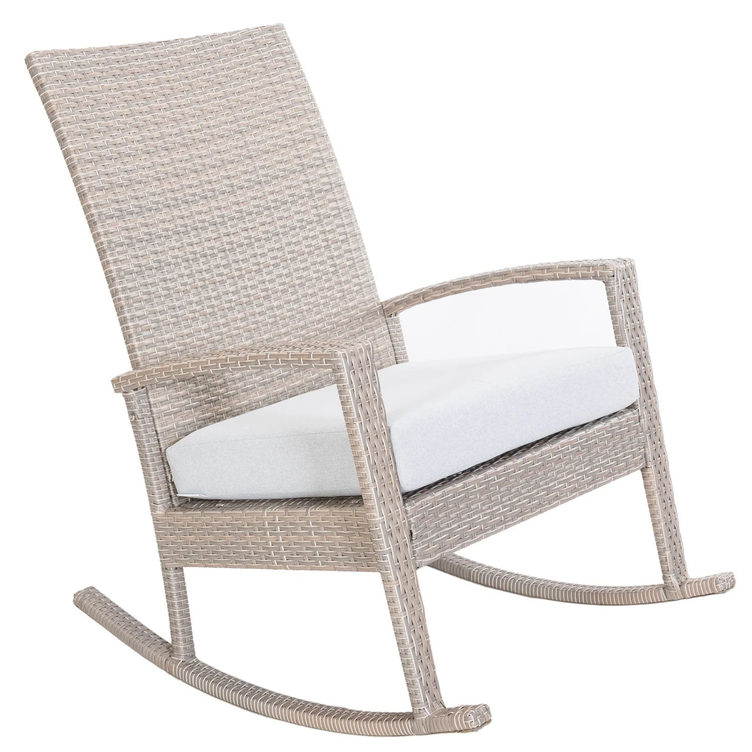 Luna Rocking chair - Beige Tuinstoel Schommelstoel