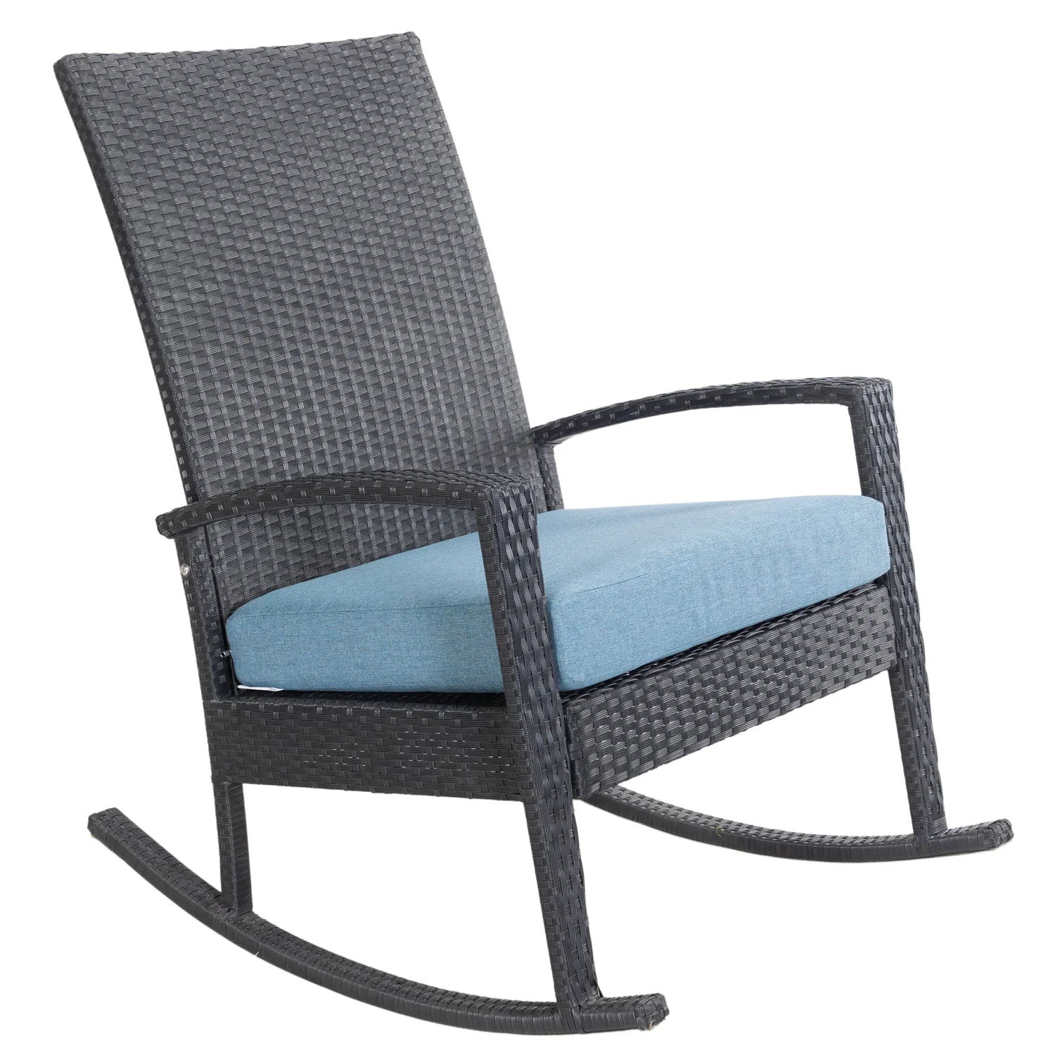 Luna Rocking chair - Zwart Tuinstoel Schommelstoel