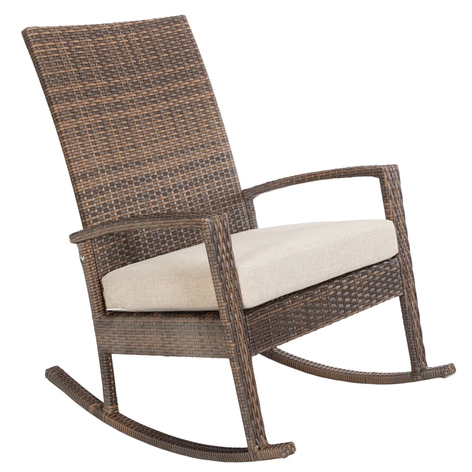 Luna Rocking chair - Bruin Tuinstoel Schommelstoel