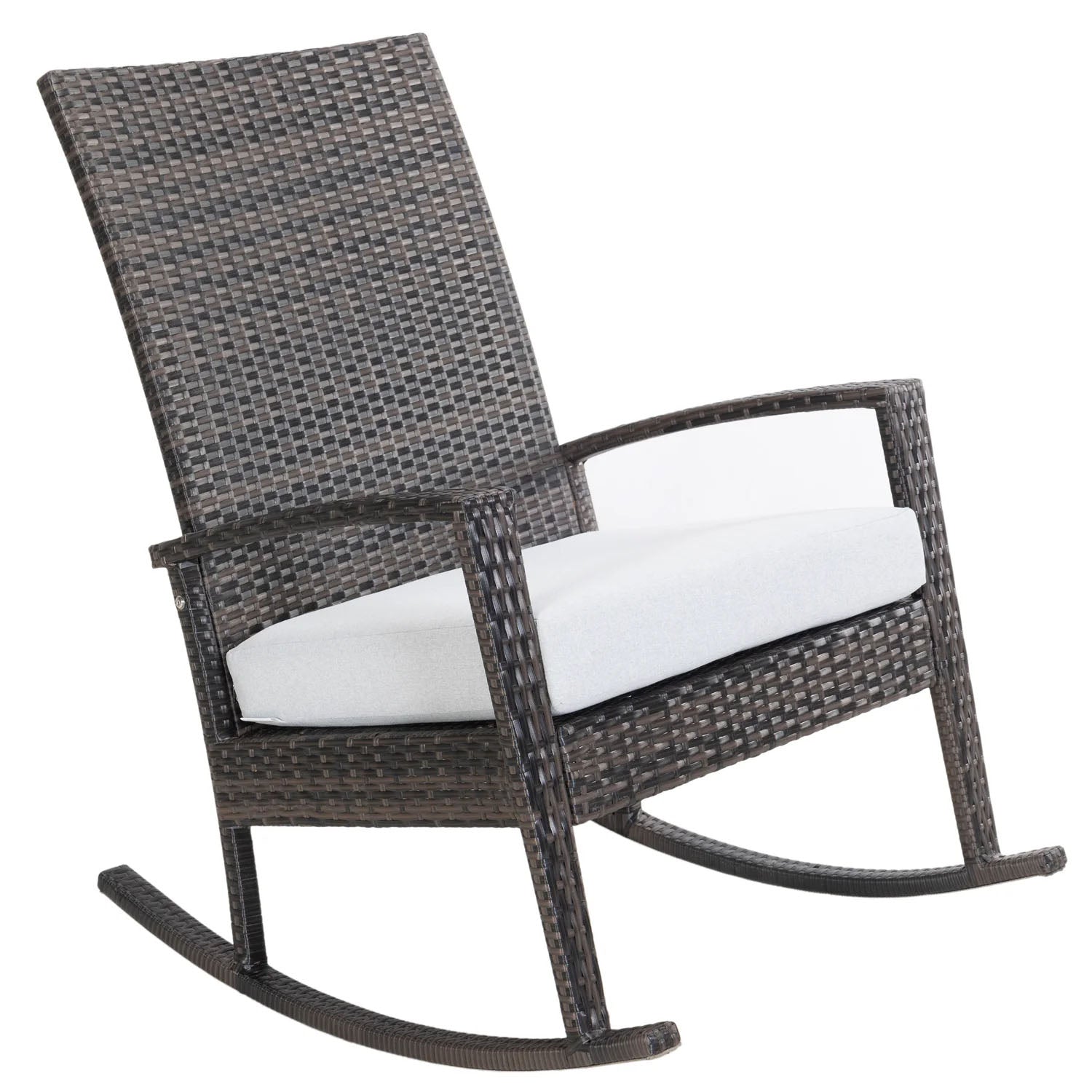 Luna Rocking chair - Donker bruin Tuinstoel Schommelstoel