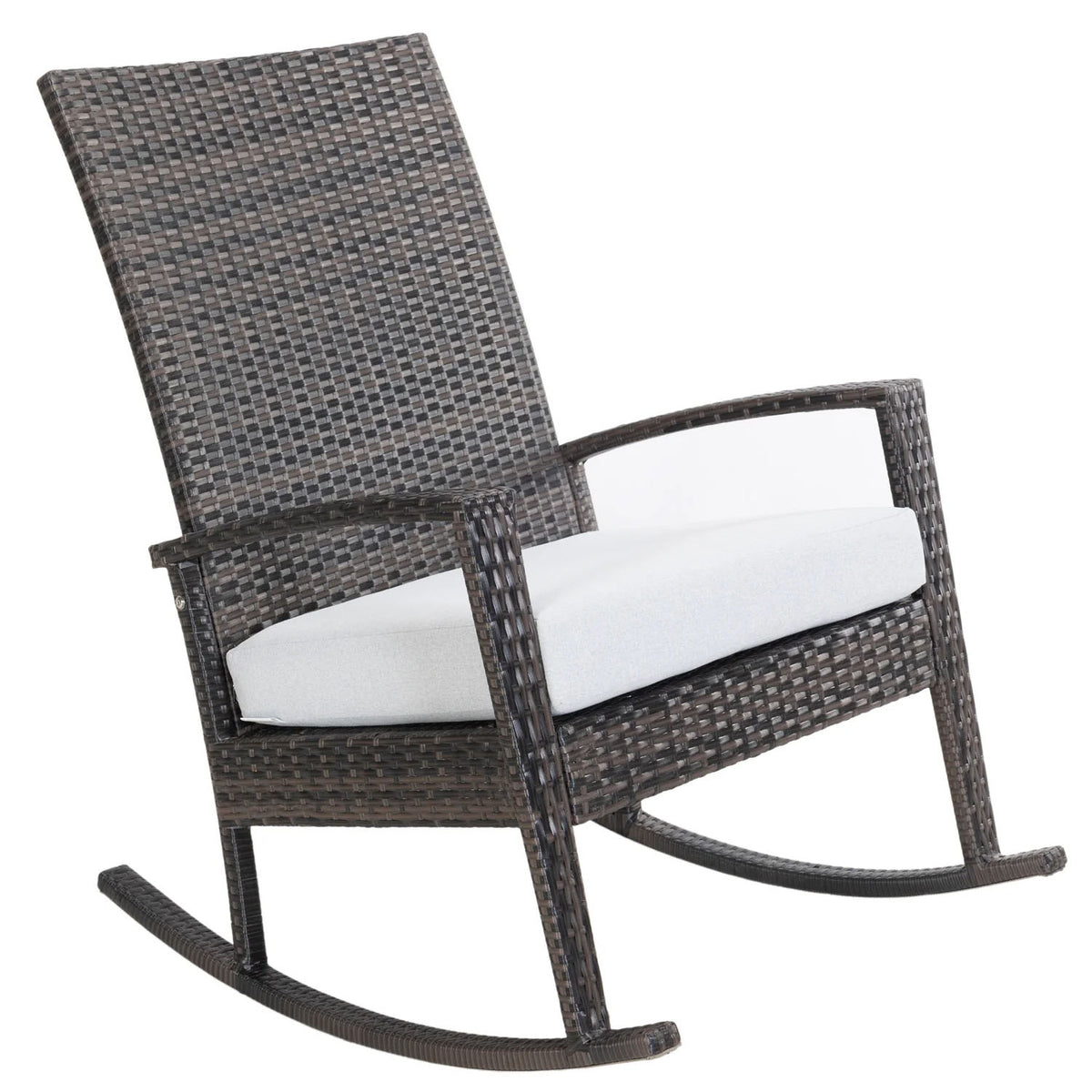 Luna Rocking chair - Donker bruin Tuinstoel Schommelstoel