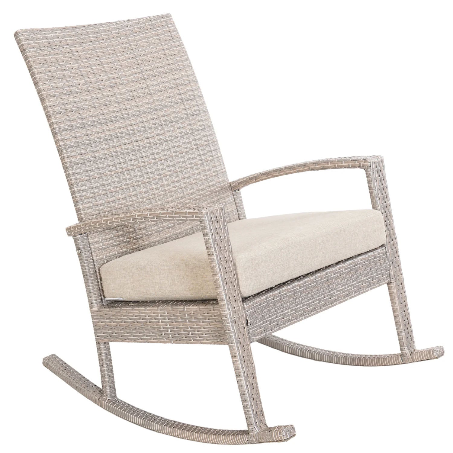 Luna Rocking chair - Beige Tuinstoel Schommelstoel