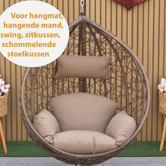 Luxe Hangstoelkussen Bruin